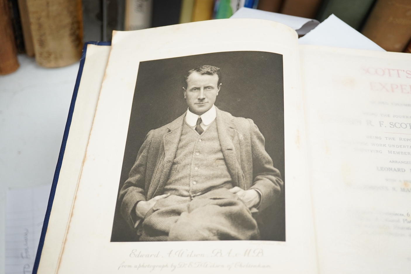 Scott, Robert Falcon - Scott's Last Expedition, 2 vols, [vol 1: the journal of Captain R.F. Scott; Vol. 2: the reports of the journey's and the scientific work undertaken by Dr. E.A. Wilson and the surviving members of t